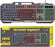 M-888 Gaming Πληκτρολόγιο με RGB φωτισμό (Αγγλικό US)