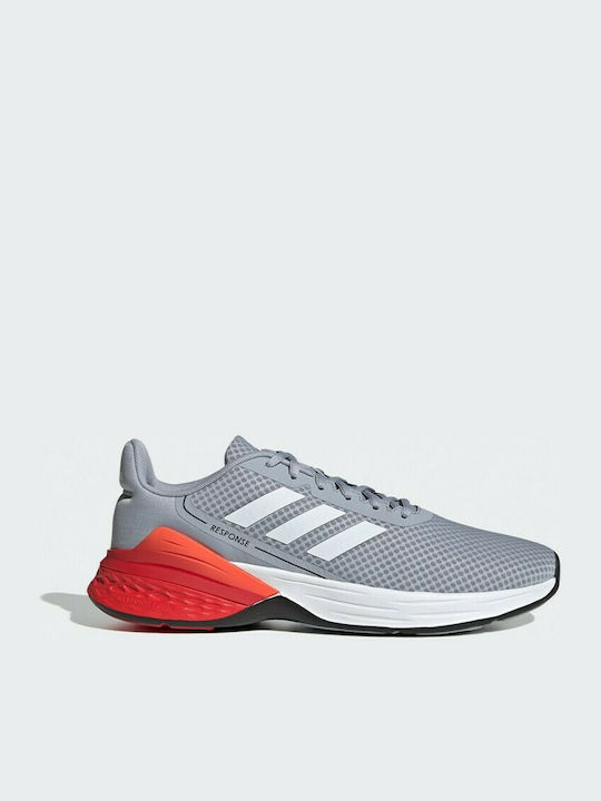 Adidas Response SR Ανδρικά Αθλητικά Παπούτσια Running Halo Silver / Cloud White / Vivid Red