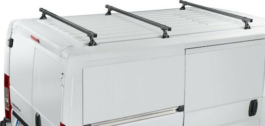 Cruz Roof Bars Steel 175cm. (with Roof Rack Legs and Lock) Silver