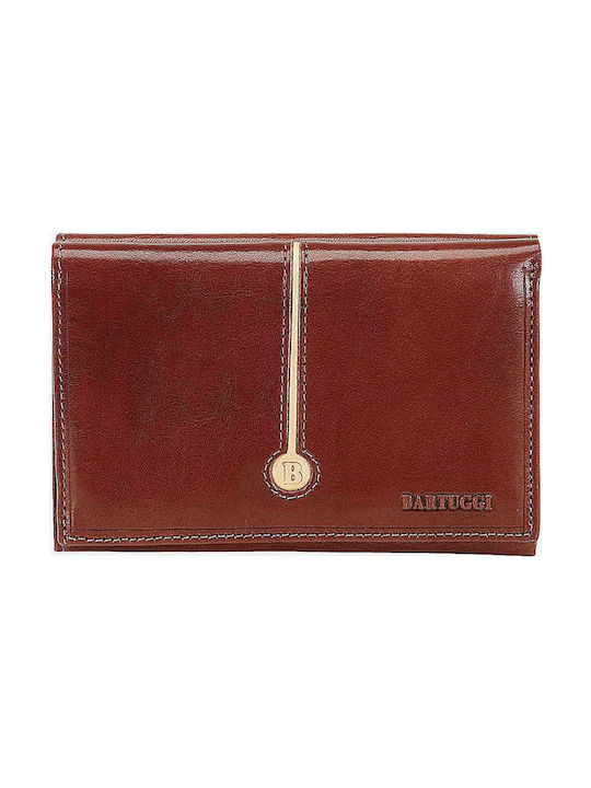 Bartuggi Large Leather Women's Wallet Tabac Brown