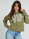 Guess Women's Hooded Sweatshirt Khaki