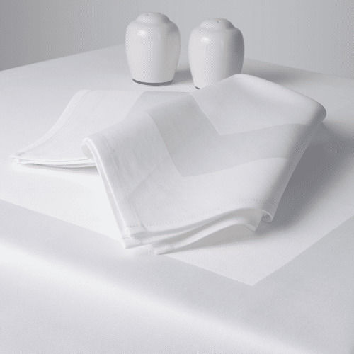 Astron Italy Τablecloth with Pattern White 125x125cm