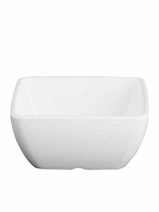 Servewell Σαλατιέρα Μελαμίνης Λευκή 24.5x24.5cm