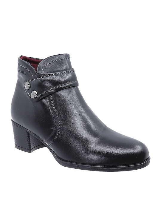 Softies Leather Women's Ankle Boots Black