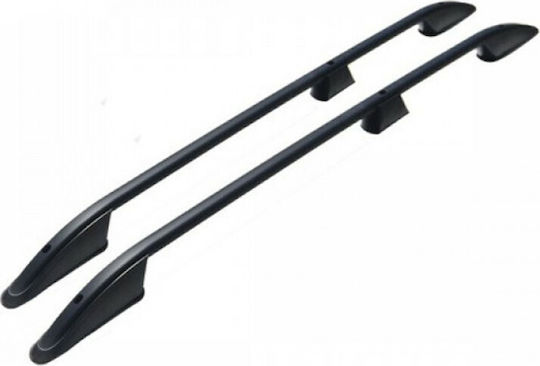 Omtec Aluminum Car Roof Bars 230cm for Volkswagen T5 for Cars with Factory Roof Bars Set with Roof Rack Legs Black