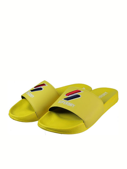 Superdry Slides Κίτρινα