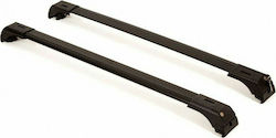 Omtec for Cars with Factory Bars (with Roof Rack Legs and Lock) Black