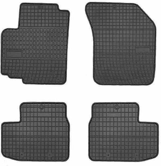 Frogum Set of Front and Rear Mats 4pcs for Opel Agila Suzuki Splash 2008 Black