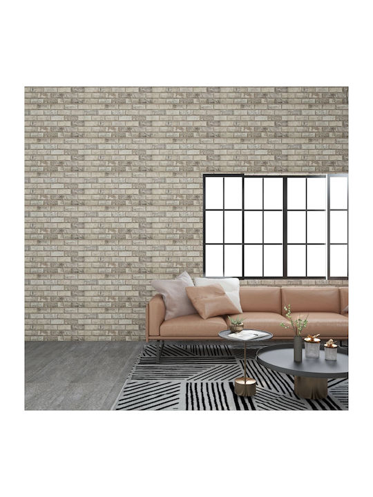 3D Wandpaneele Bemalbar Beige Wasserdicht 100x50cm 11Stück