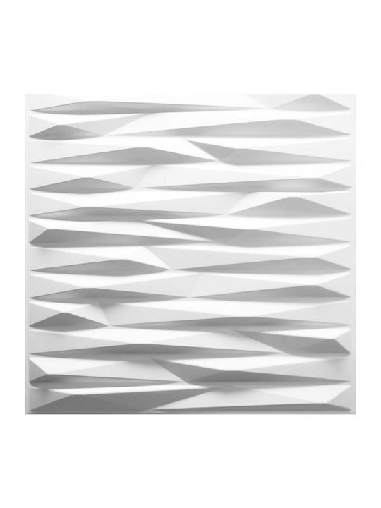 3D Wall Panel Valeria GA-WA24 Λευκό 50x50cm 12pcs