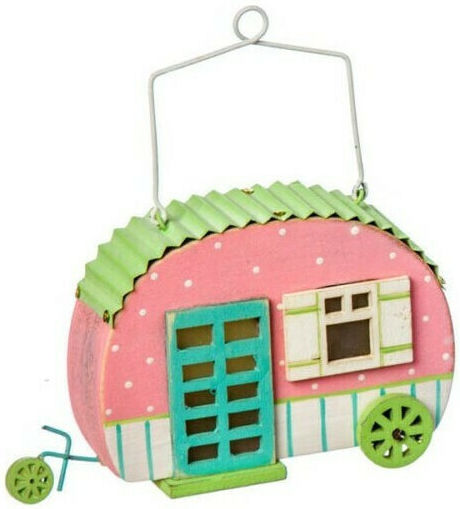 JK Home Decoration Πασχαλινό Σπιτάκι Ξύλινο Πράσινο 12x9x4εκ.