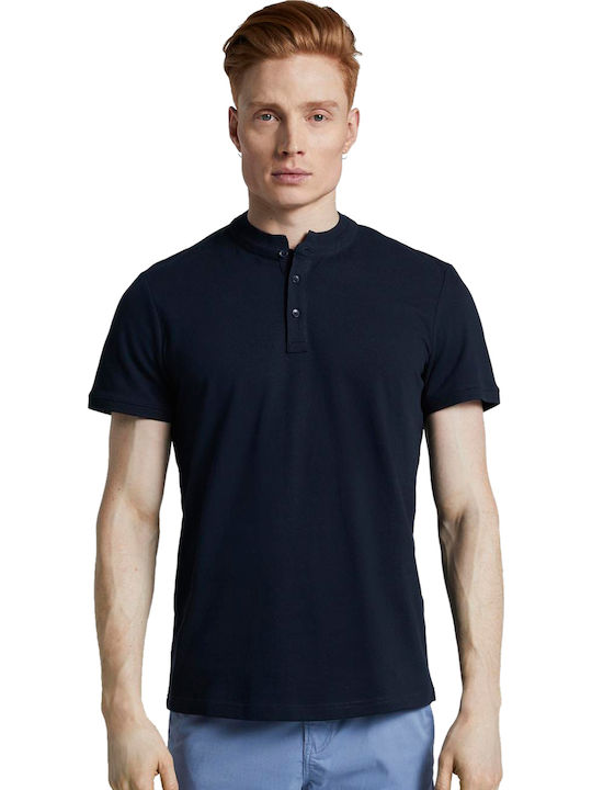 Tom Tailor Herren T-Shirt Kurzarm Marineblau 1017806-10668