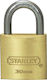Stanley Padlock Brass with Key 30mm 1pcs