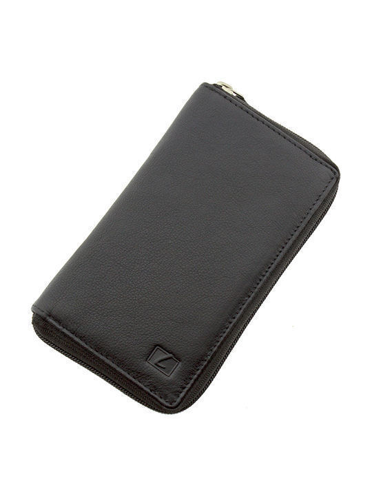 Leather Men's Wallet With RFID Black