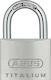 Abus Titalium 64ΤΙ Aluminum Padlock Brass with Key 50mm 1pcs