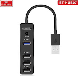 Earldom ET-HUB07 USB Hub 4 Θυρών (USB-A) Earldom ET-HUB07 USB Hub 4 Θυρών (USB-A)