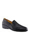 4338-01C Ανατομικά Γυναικεία Slip-On Δερμάτινα Μαύρα