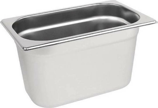 Διανομική Σκεύος Gastronorm Ανοξείδωτο GN1/4 με Βάθος 150mm