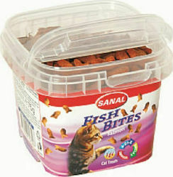 Sanal Fish Bites Snack Treats with Fish for Adult Cats 75gr