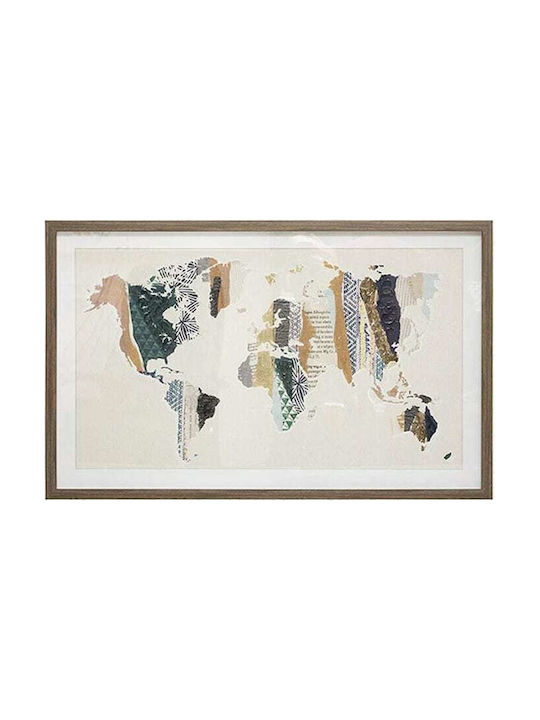 Atmosphera World Frame Wooden 80x50cm