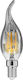 GloboStar Edison Retro Λάμπα LED 4W 120mm για Ντουί E14 και Σχήμα C35T Θερμό Λευκό 400lm Dimmable