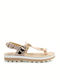 Marlena Leather Women's Flat Sandals Anatomic Rose Gold