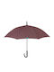 Perletti Automatic Umbrella with Walking Stick Dusty Purple