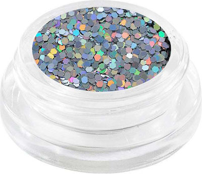 UpLac 428 Glitzersteine für Nägel 5g in Silber Farbe 101428