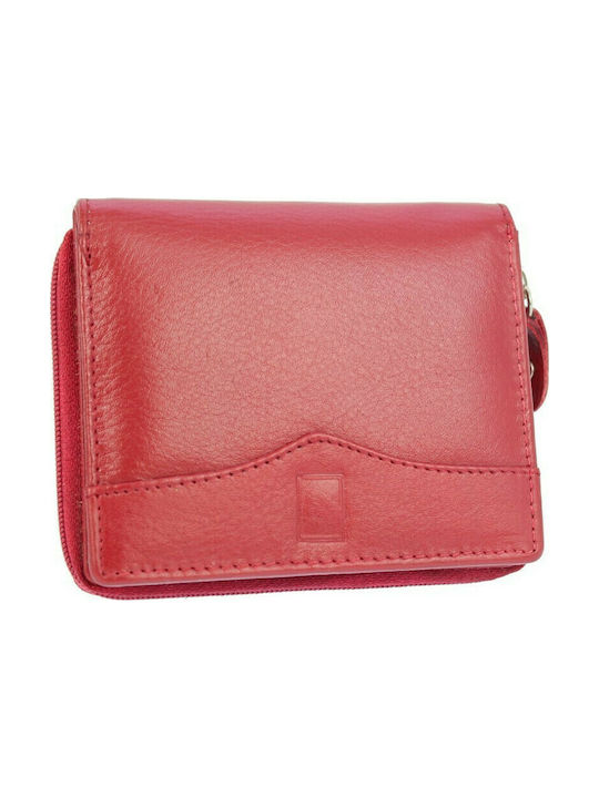 Lavor Small Leather Women's Wallet Red