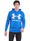 Under Armour Rival Ανδρικό Φούτερ με Κουκούλα και Τσέπες Fleece Μπλε