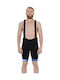 CUBE Колани за колоездене Teamline Bibshorts с презрамки Черен