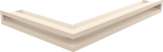 Kratki Corner Fireplace Air Shutter Beige 40x60x6cm