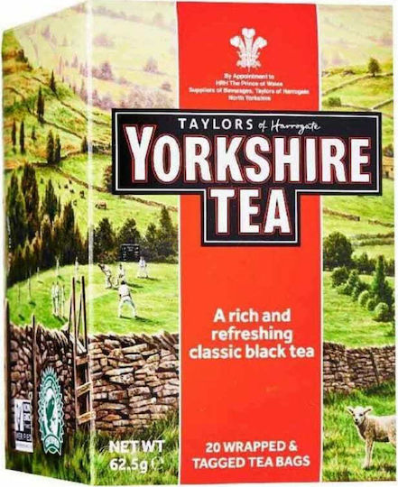 Yorkshire Tea Μαύρο Τσάι Taylors of Harrogate 20 Φακελάκια 62.5gr