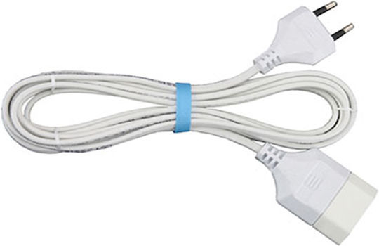 CHaralampidis Extension Cable Cord 2 x 0.5mm²/2m White