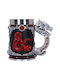 Nemesis Now Dungeons & Dragons Tankard Logo Ποτήρι Μπύρας από Πλαστικό σε Μαύρο Χρώμα