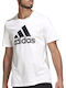 Adidas Essentials Ανδρικό T-shirt Κοντομάνικο Λευκό