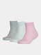 PUMA Athletic Kids' Ankle Socks Quarter Multicolored 3 Pairs