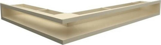 Kratki Γωνιακή Περσίδα Τζακιού 76.6x54.7x9cm Μπεζ