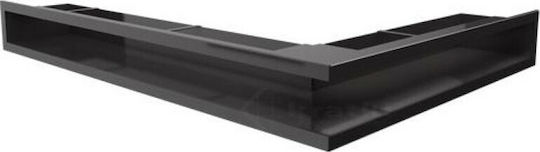 Kratki Γωνιακή Περσίδα Τζακιού 76.6x54.7x9cm Γκρι