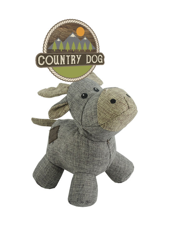 Holland Animal Care Country Dog Хипопотам Плюшена Играчка За Кучета 21 См Сива