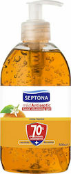 Septona Mild Antiseptic Hand Gel with Pump 500ml Orange