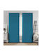 Lino Home Перде с Плик с Писалка Renas Петролен 140x280см