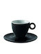 GTSA Torino Porcelain Espresso Cup Set 80ml Black