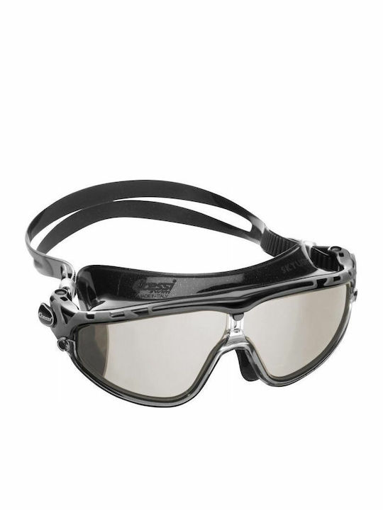 CressiSub Skylight Swimming Goggles Adults with Anti-fog Lenses Black