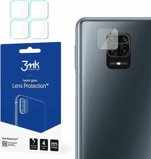 3MK Lens Flexible Glass Camera Protection Tempered Glass Transparent for the Redmi Note 9S / 9 Pro / 9 Pro Max