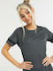 Football Academy Women's Athletic T-shirt Dri-Fit Gray