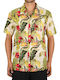 Short-sleeved Cotton Shirt Floral Multicolour