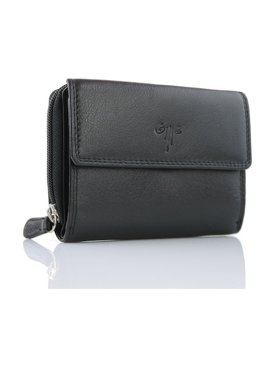 Kion 345 Small Leather Women's Wallet Black