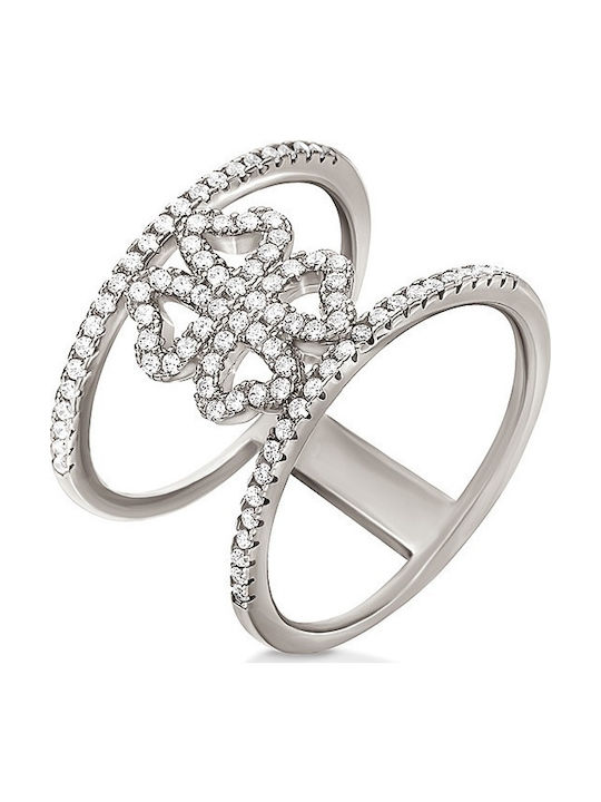 Folli Follie Ring with Stones made of Steel