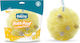 Vican Bath Pouf Bath Sponge with Soap Pearls and Banana Perfume Yellow